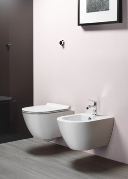 PURA 50/F - Wall-hung ceramic toilet by GSI ceramica - view 3